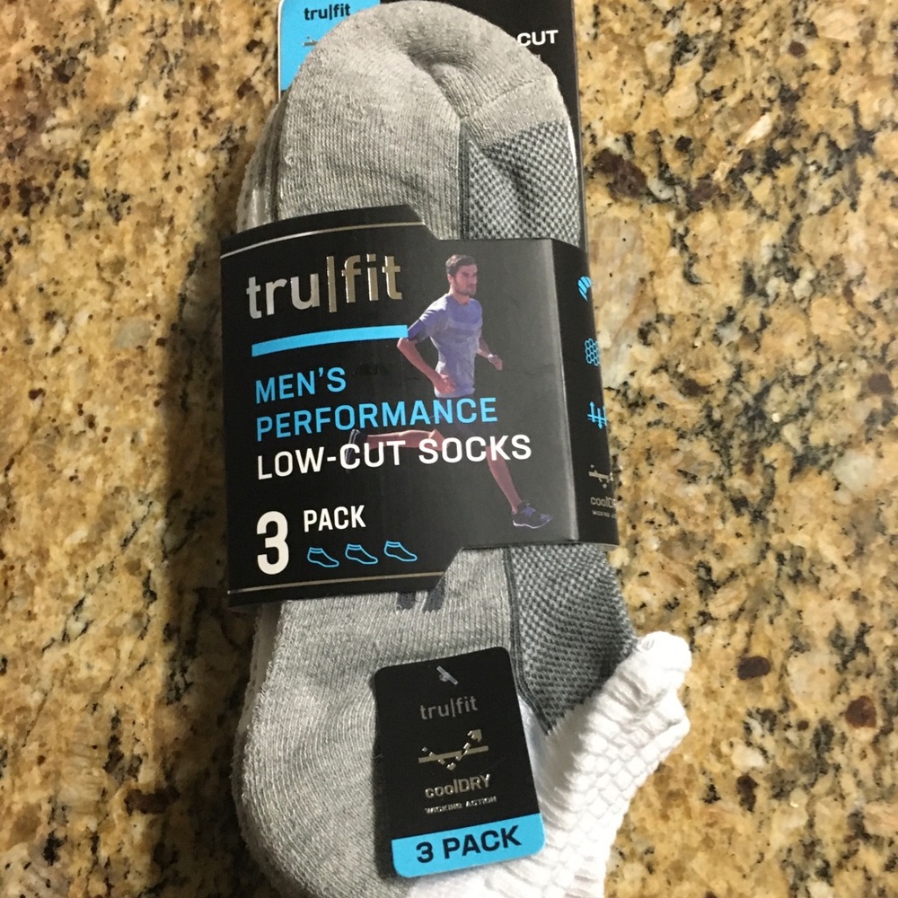 Trufit men’s performance low-cut socks 3packs